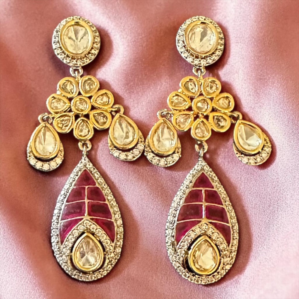 Ruby Polki earrings