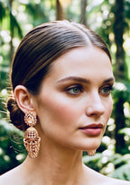 Clear ad earrings