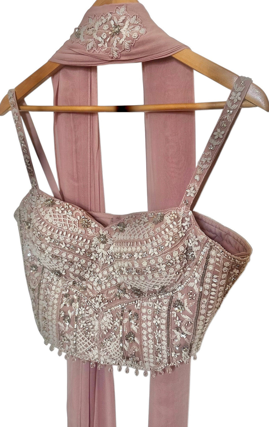 Mauve Sharara corset set