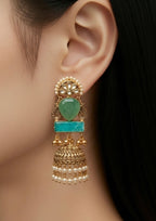 Mint green jhumkaas