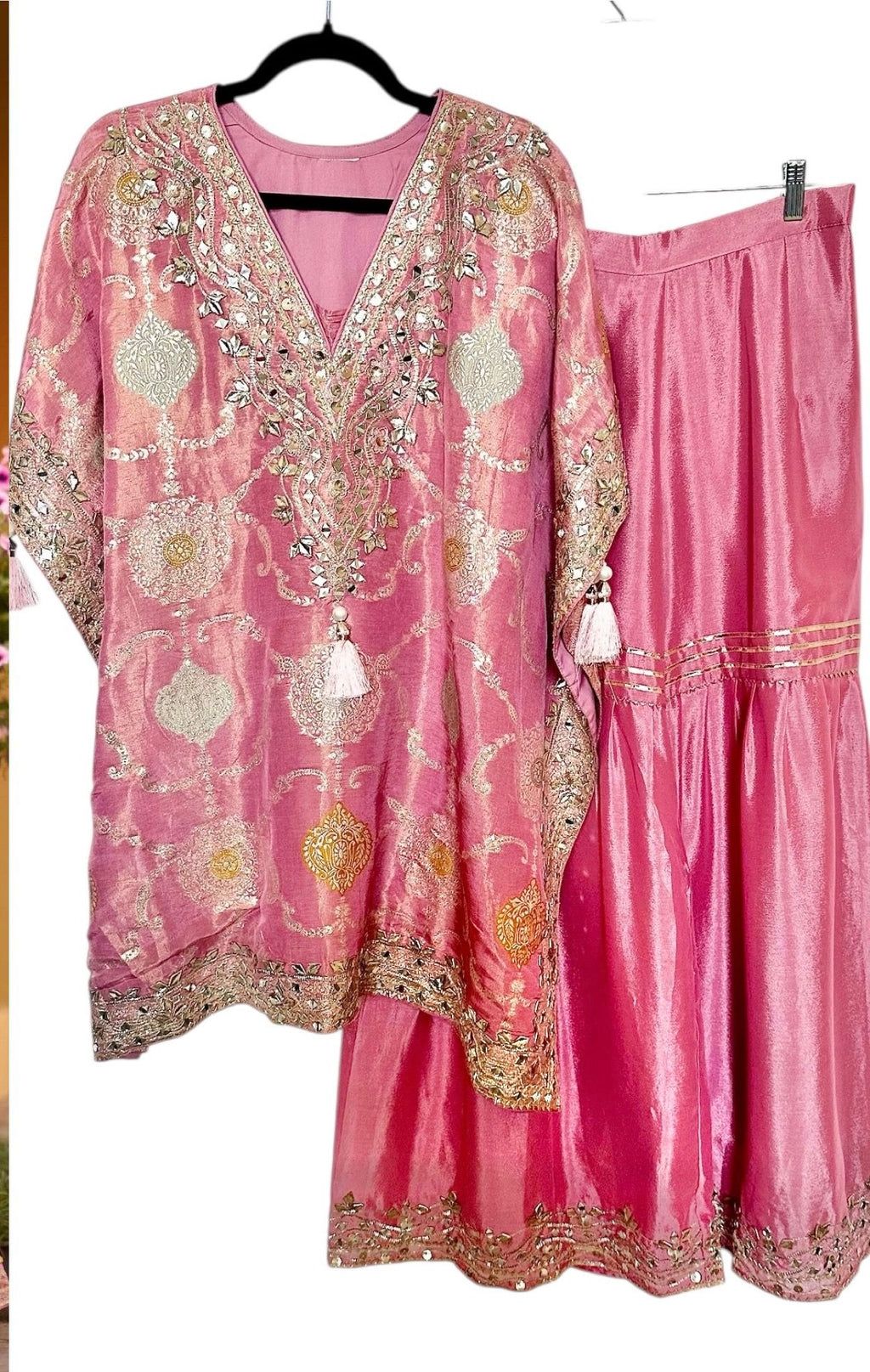 Pink kaftaan set