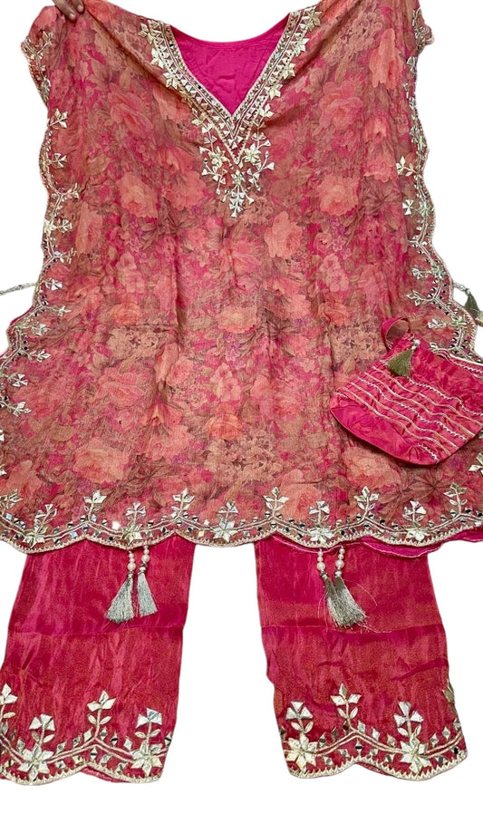 Printed floral kaftaan set