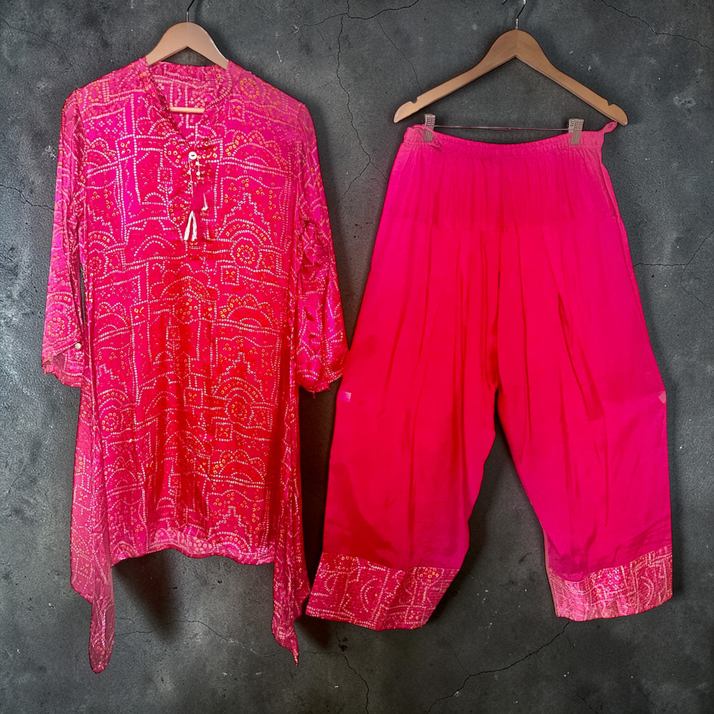Hot pink bandini co-ord set