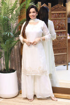 White Sharara suit