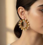 Multi-stone earrings