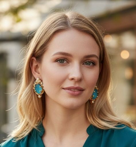 Turquoise studs