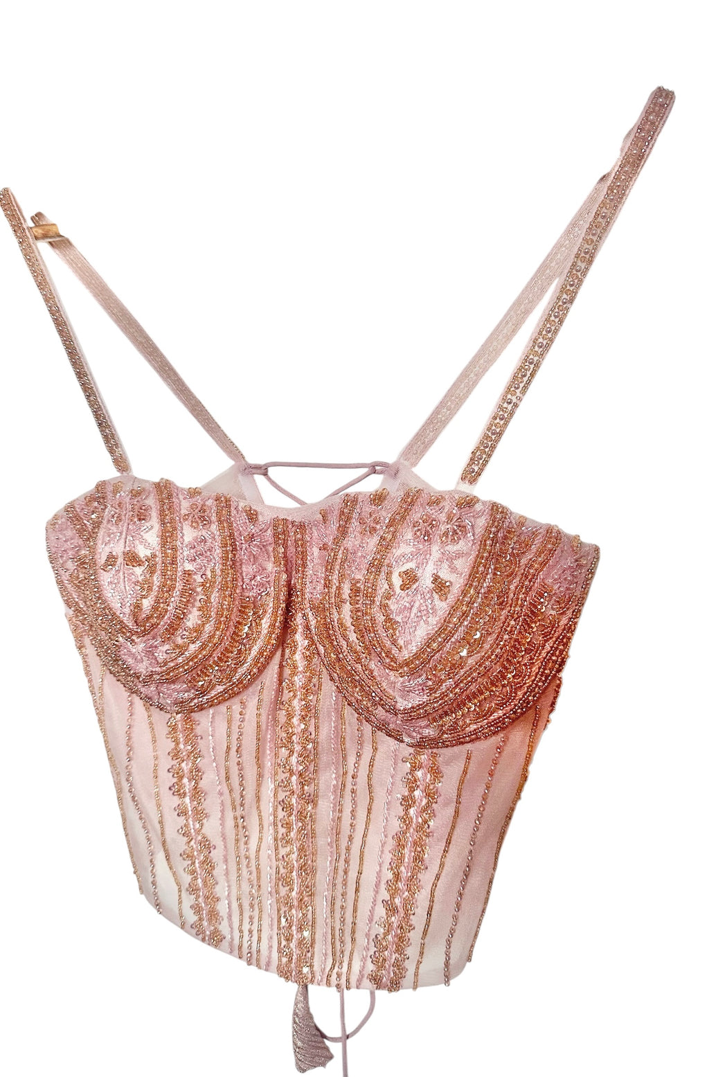 Lavender corset saree
