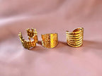 3-set gold finish rings