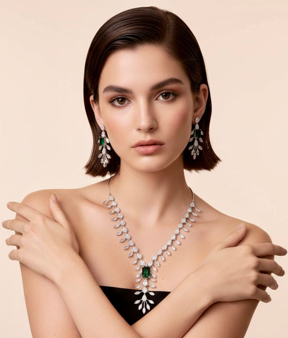 Emerald green ad set