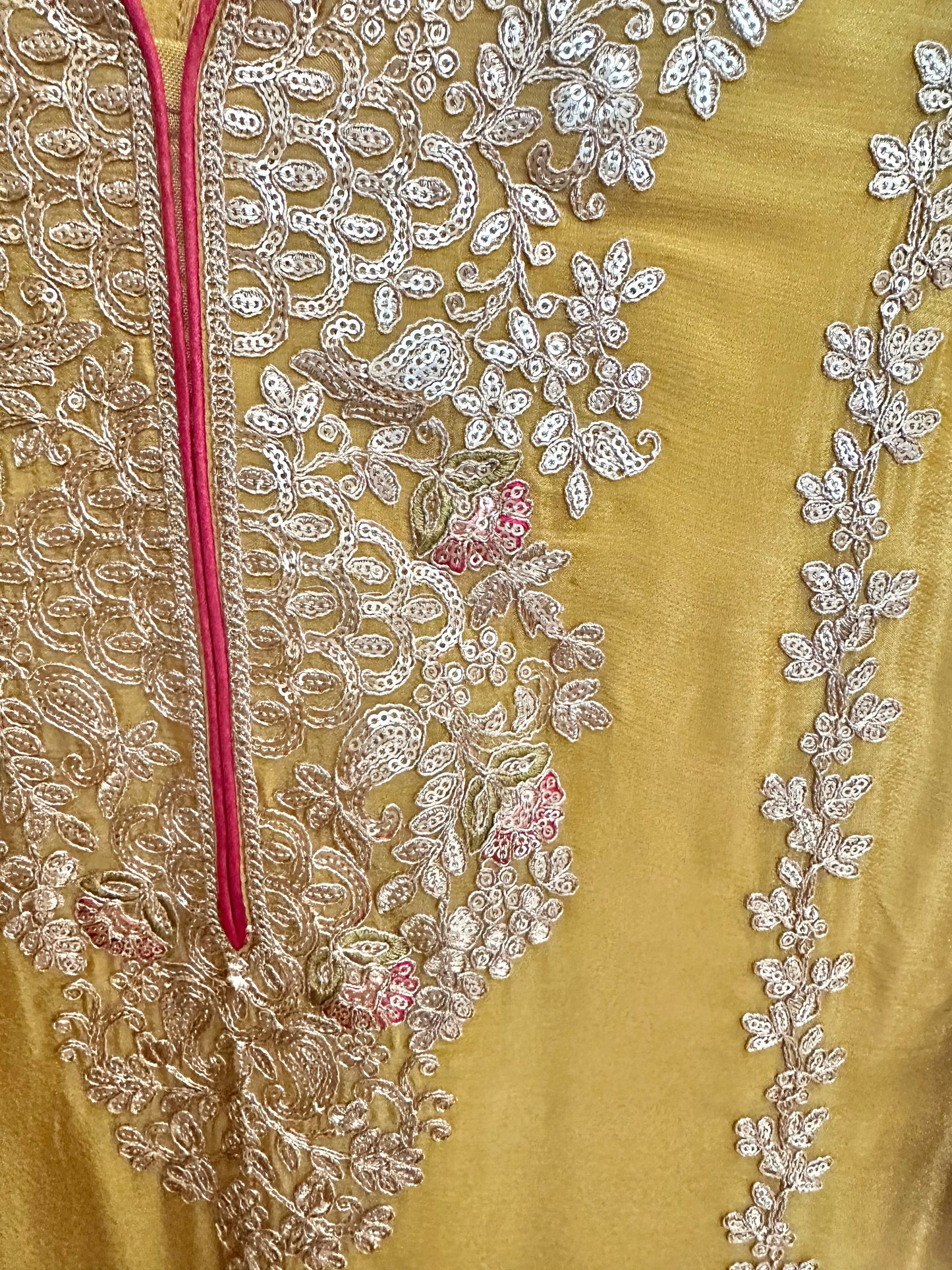 Mustard yellow Sharara suit