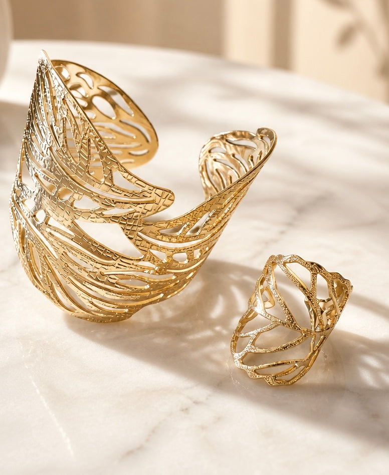 Gold finish set