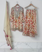 Ivory Sharara suit