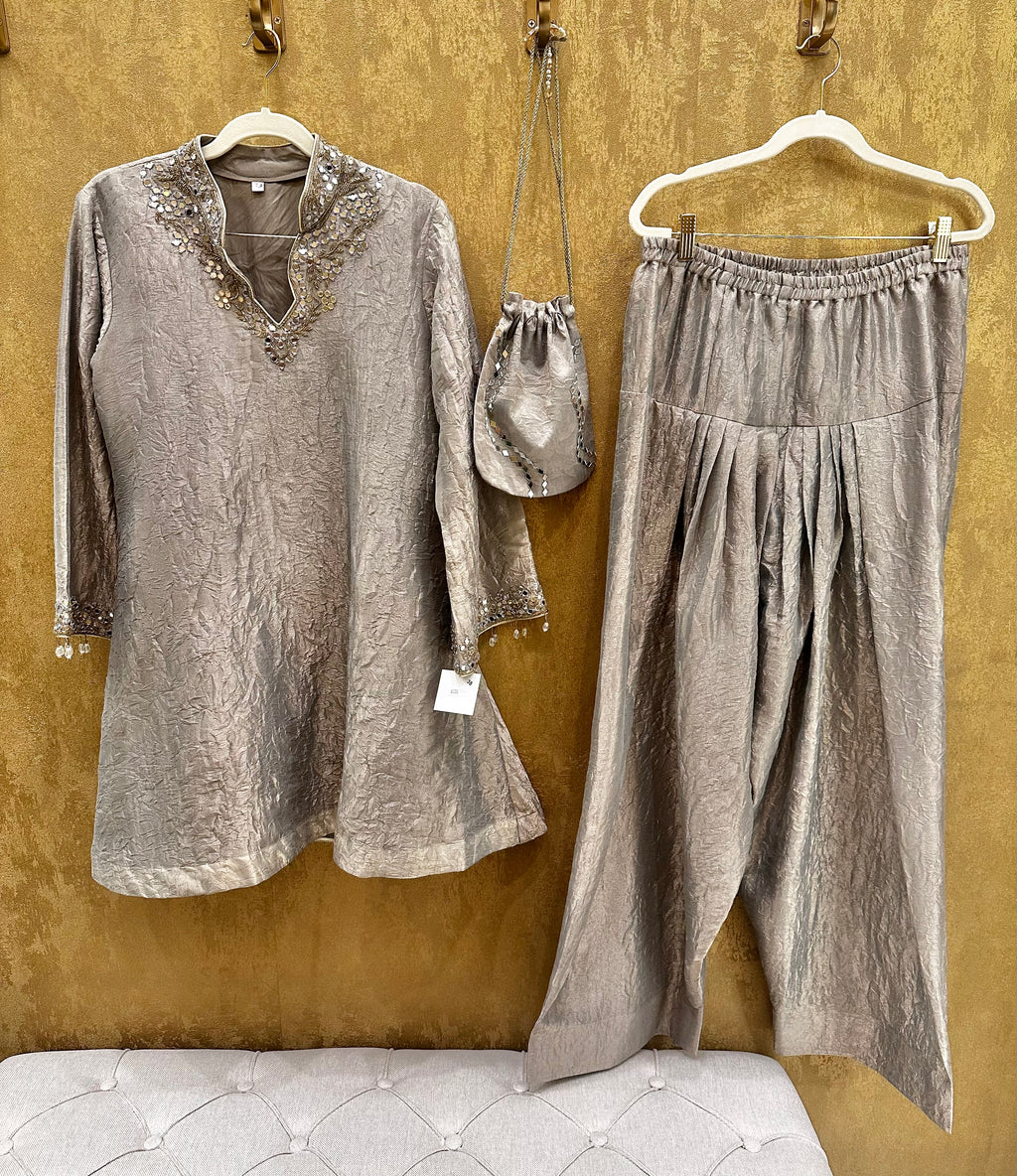 Silver grey co- ord set