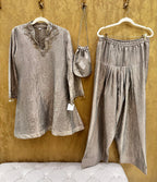 Silver grey co- ord set