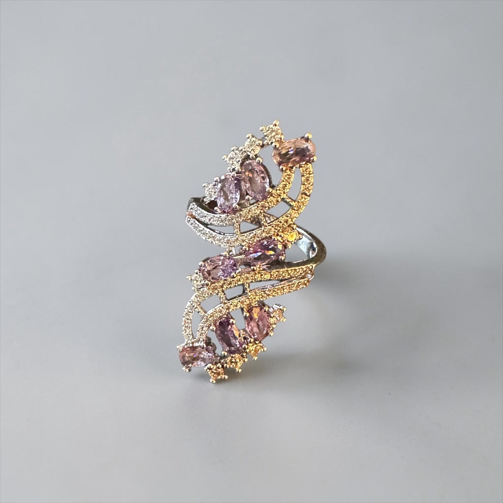 Lavender stone ad ring