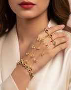 Ruby& Emerald hand jewelry