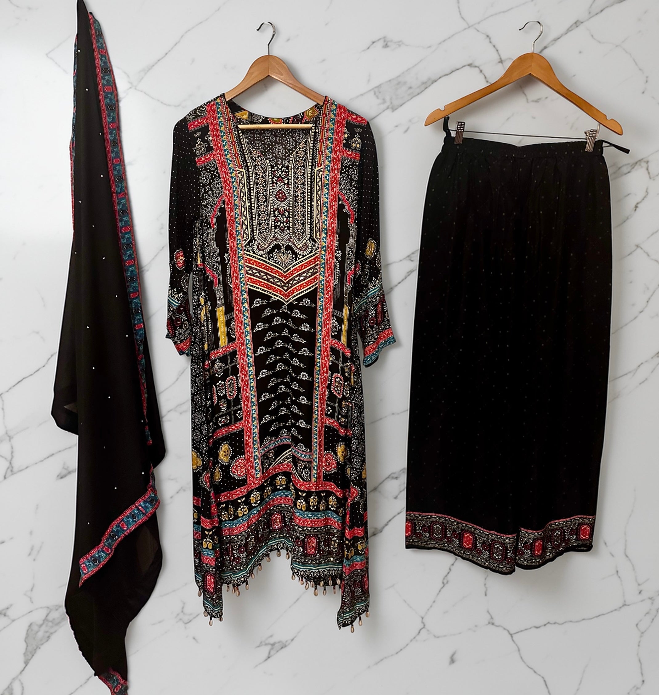 Black swaroski suit