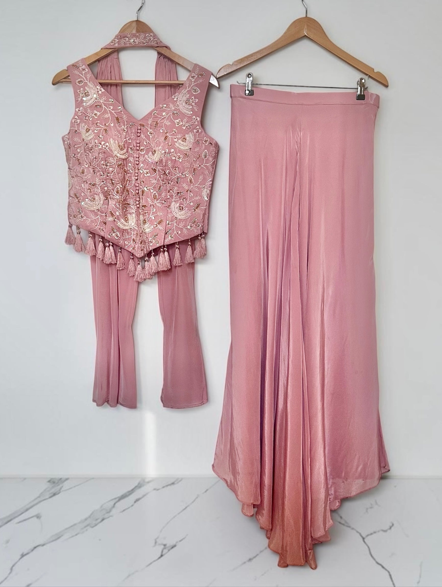 Pink 3-piece fusion outfit