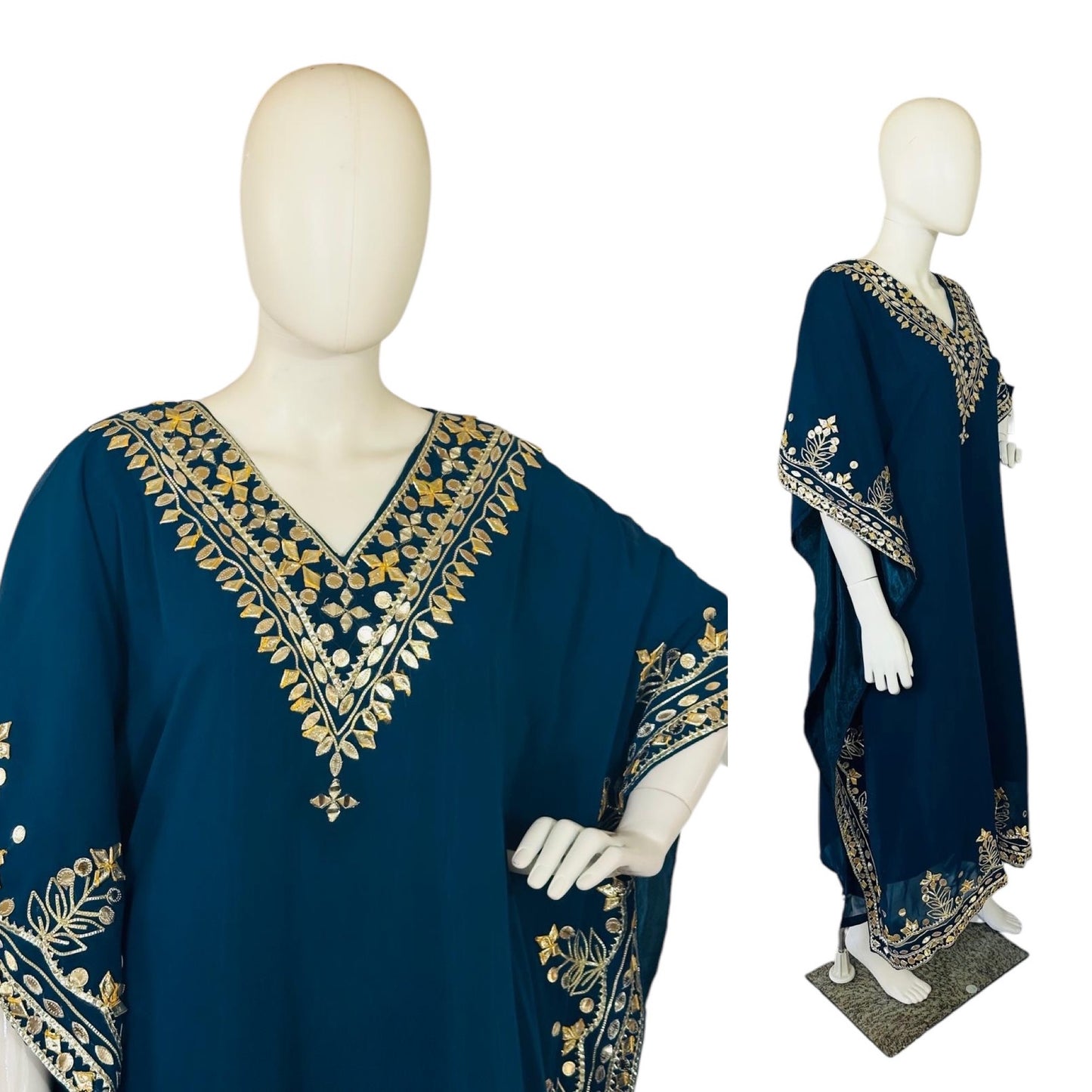 Blue kaftaan set