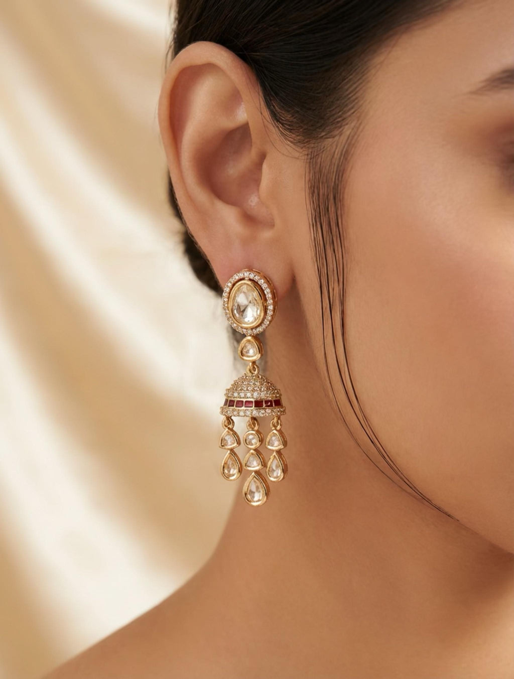 Ruby Polki earrings