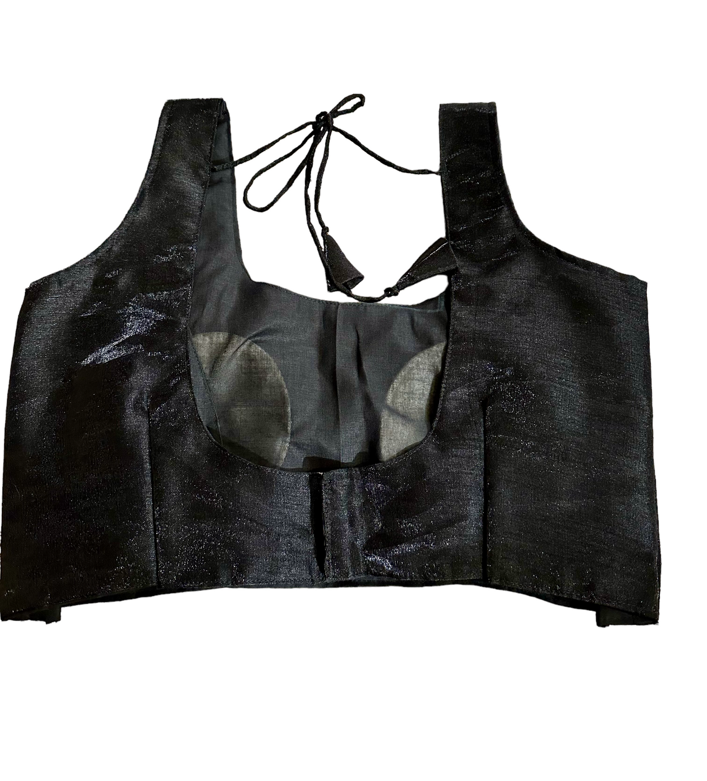 Black silk blouse