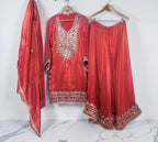 Rustish orange Sharara suit