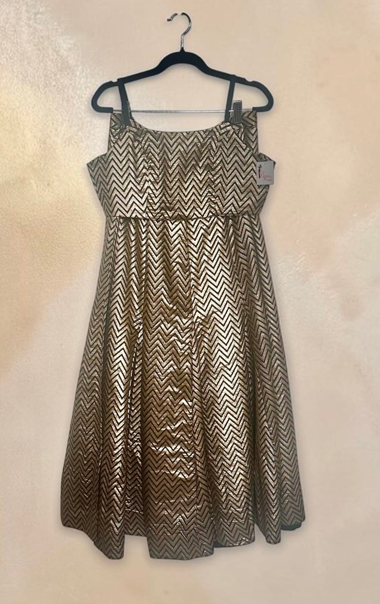 Black n gold skirt set