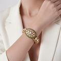 Emerald green Polki bracelet