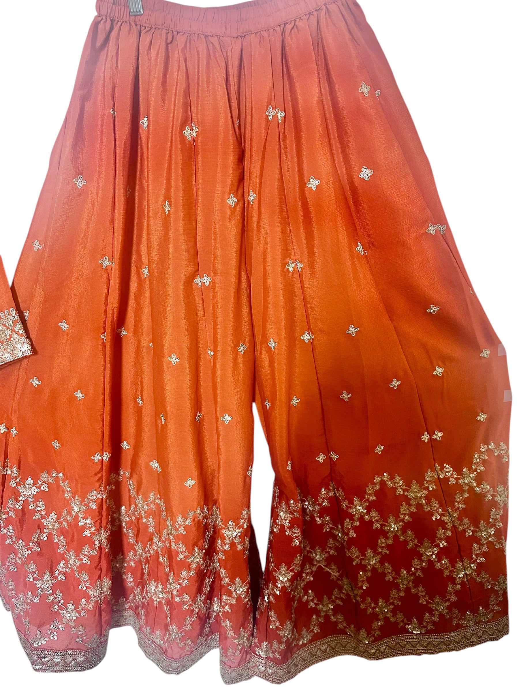Rustish orange Sharara suit