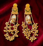 Polki ghungroo earrings