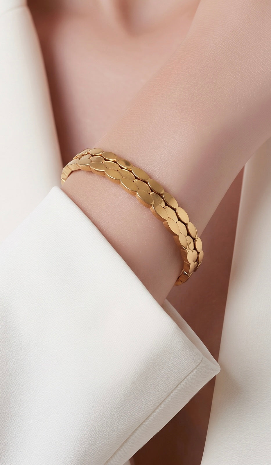 Gold finish bracelet