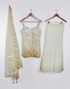 White sequins garara suit