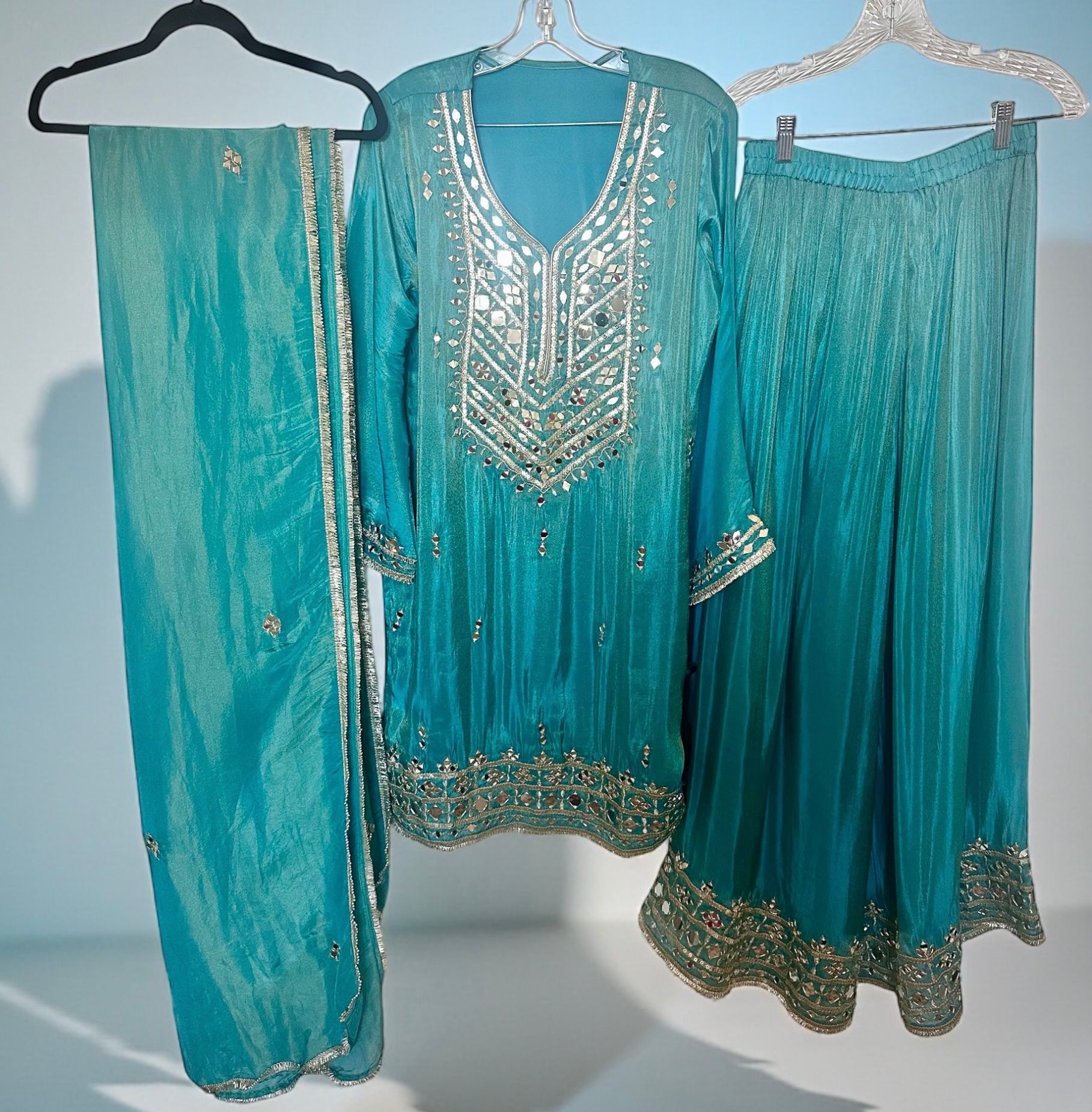 Blue Sharara suit