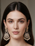 Clear Polki earrings