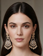 Clear Polki earrings
