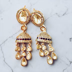 Deep red Sharara set