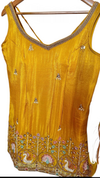 Mustard yellow Sharara suit