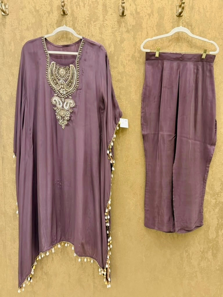 Mauve kaftaan  set