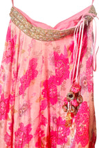 Pink floral lehenga set