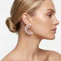 White pearls ad studs