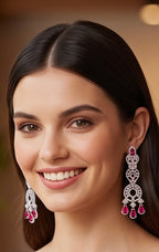 Ruby ad earrings