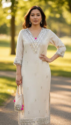 Ivory long dress
