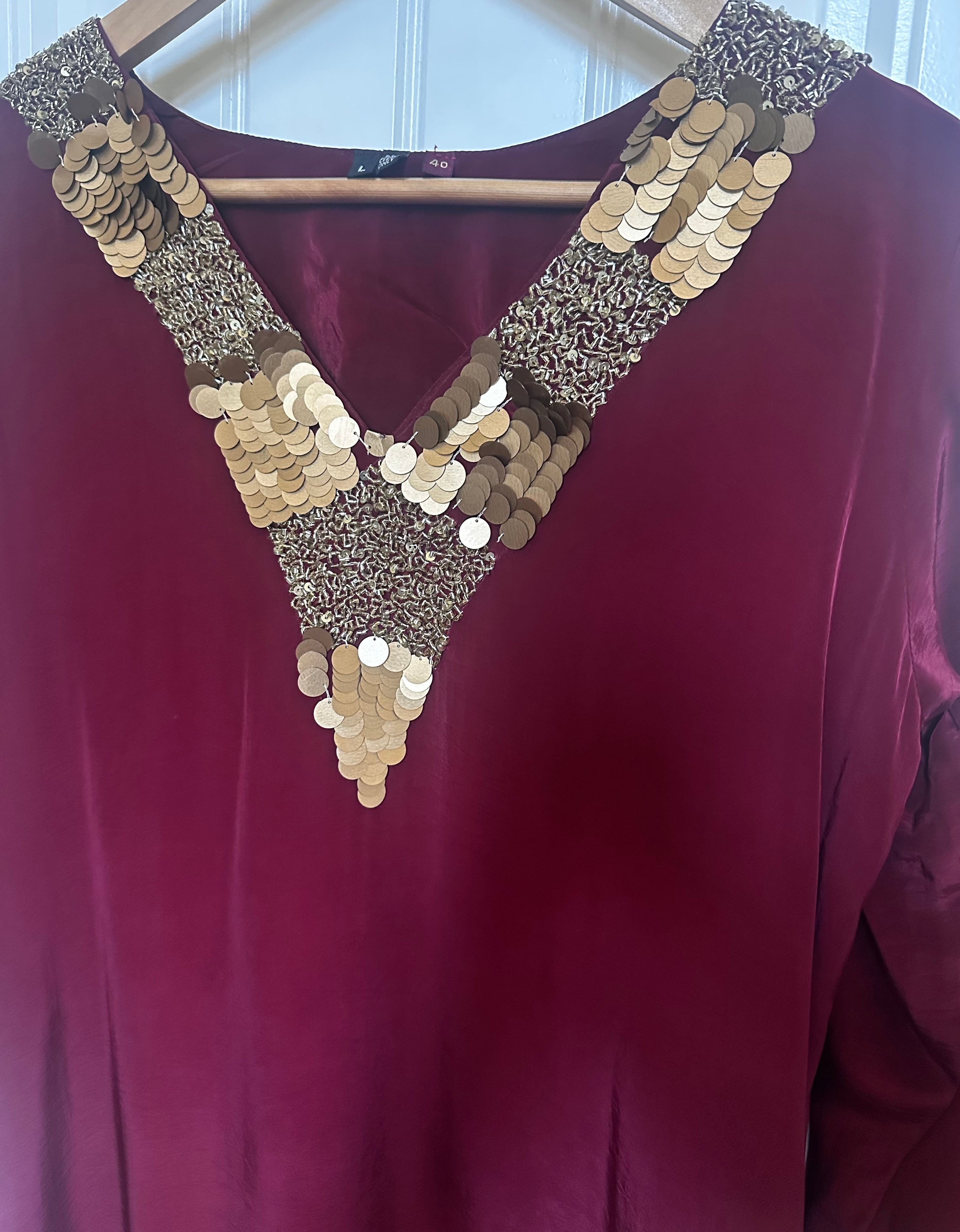 Wine color co-ord set