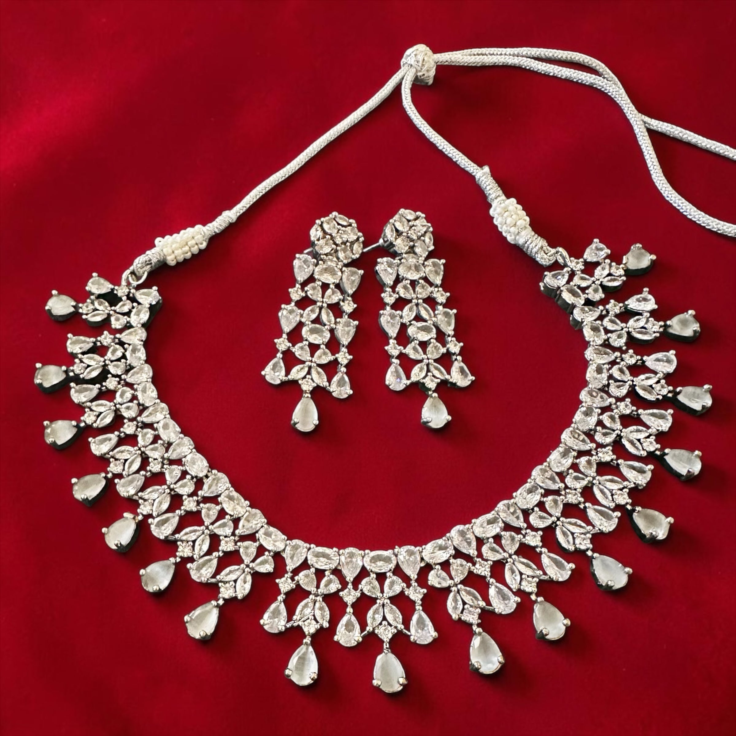 Grey stone drops ad set