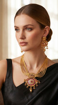 Layered chain necklace set
