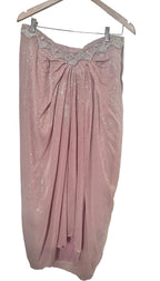 Pink dhoti fusion set