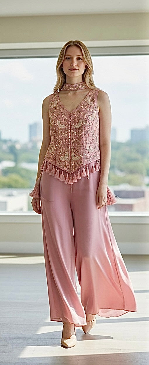 Pink 3-piece fusion outfit