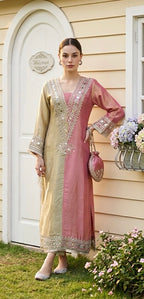 2-shaded long dress