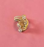 Ad gold finish ring