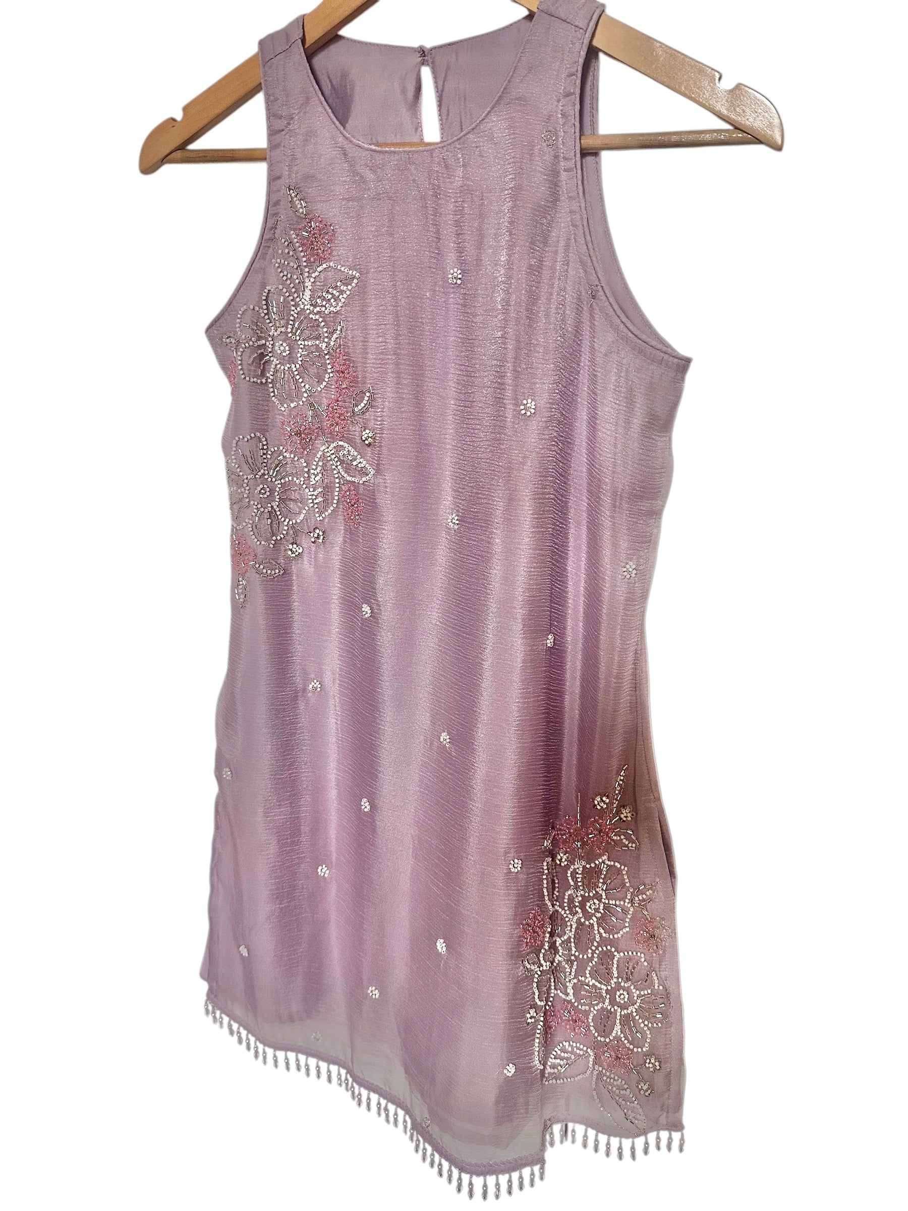 Lavender palazzo suit